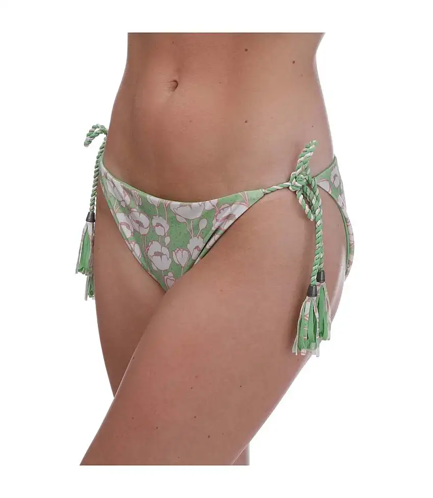 Womens/ladies Rosiaah Poppy Reversible Bikini Bottoms Green Ted Baker