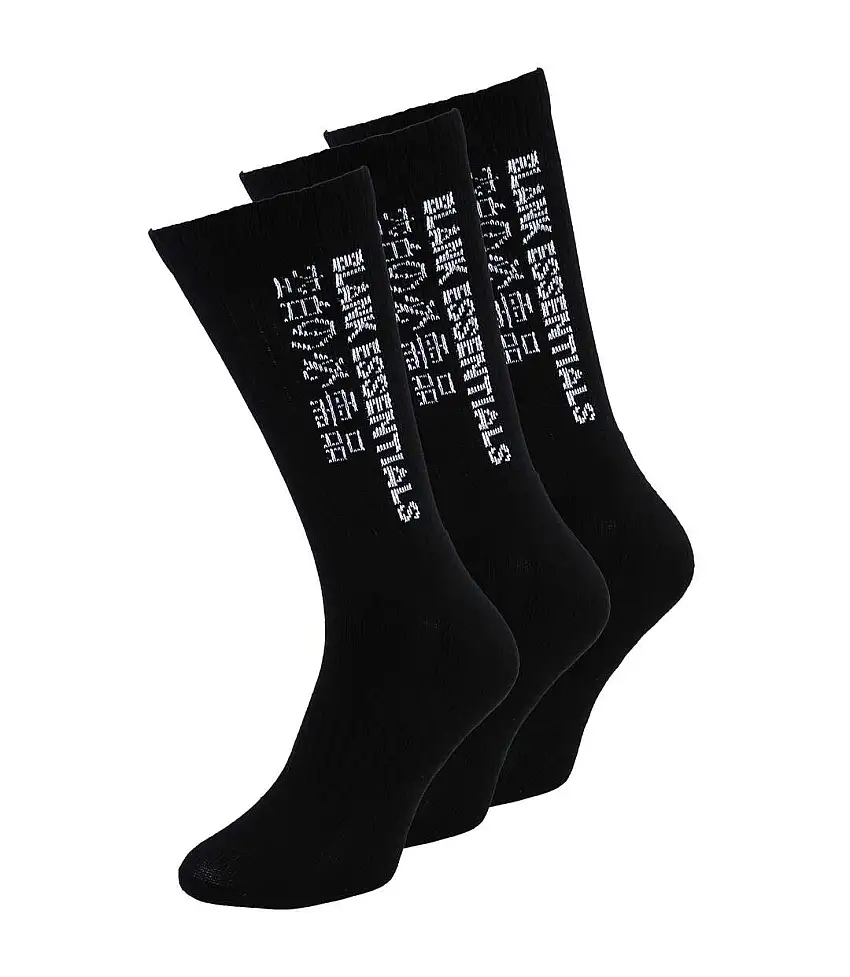 3 Pairs Mens Cotton Sport Crew Socks