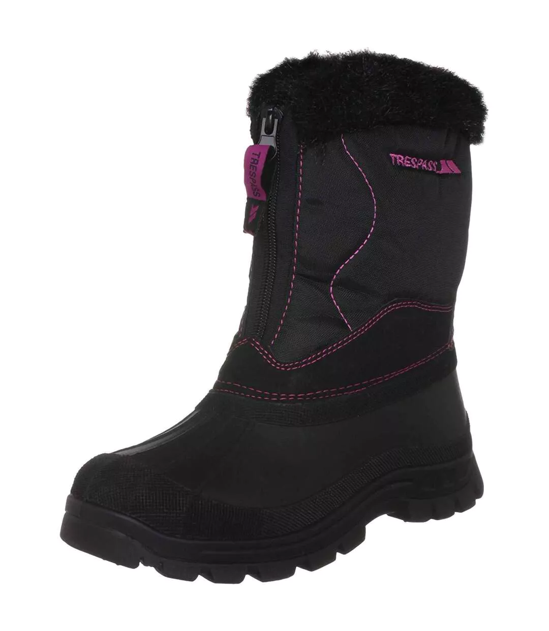Womens/ladies Zesty Snow Boots Black Trespass