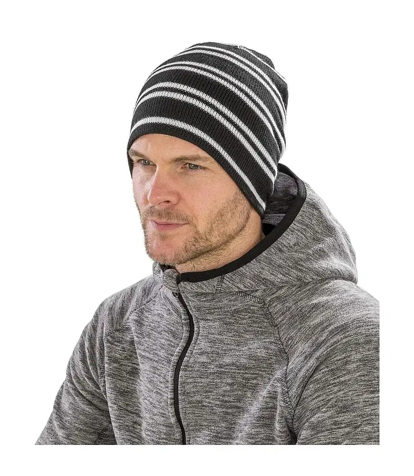 Team Reversible Beanie White Red Result Winter Essentials