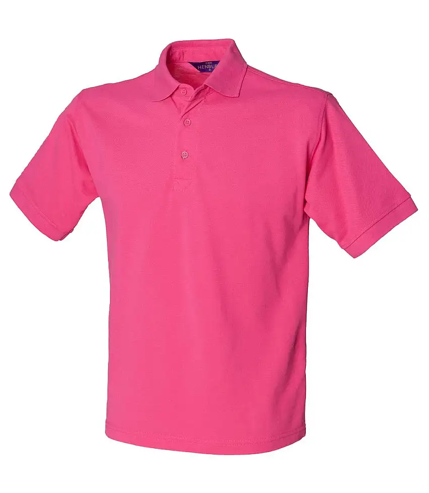 Henbury Mens Short Sleeved 65/35 Pique Polo Shirt (Fuchsia) - UTRW625