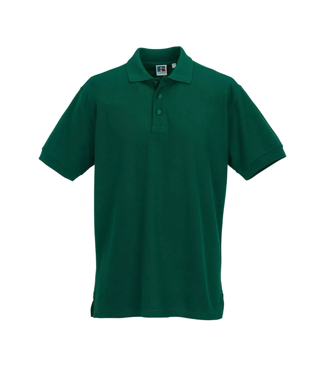 Mens Ultimate Cotton Polo Shirt Bottle Green Russell