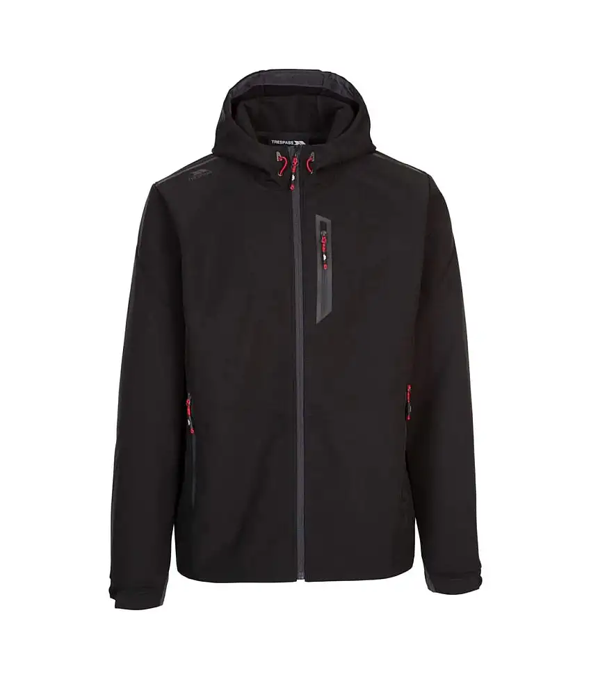 Mens Alwero Softshell Hybrid Jacket Black Trespass