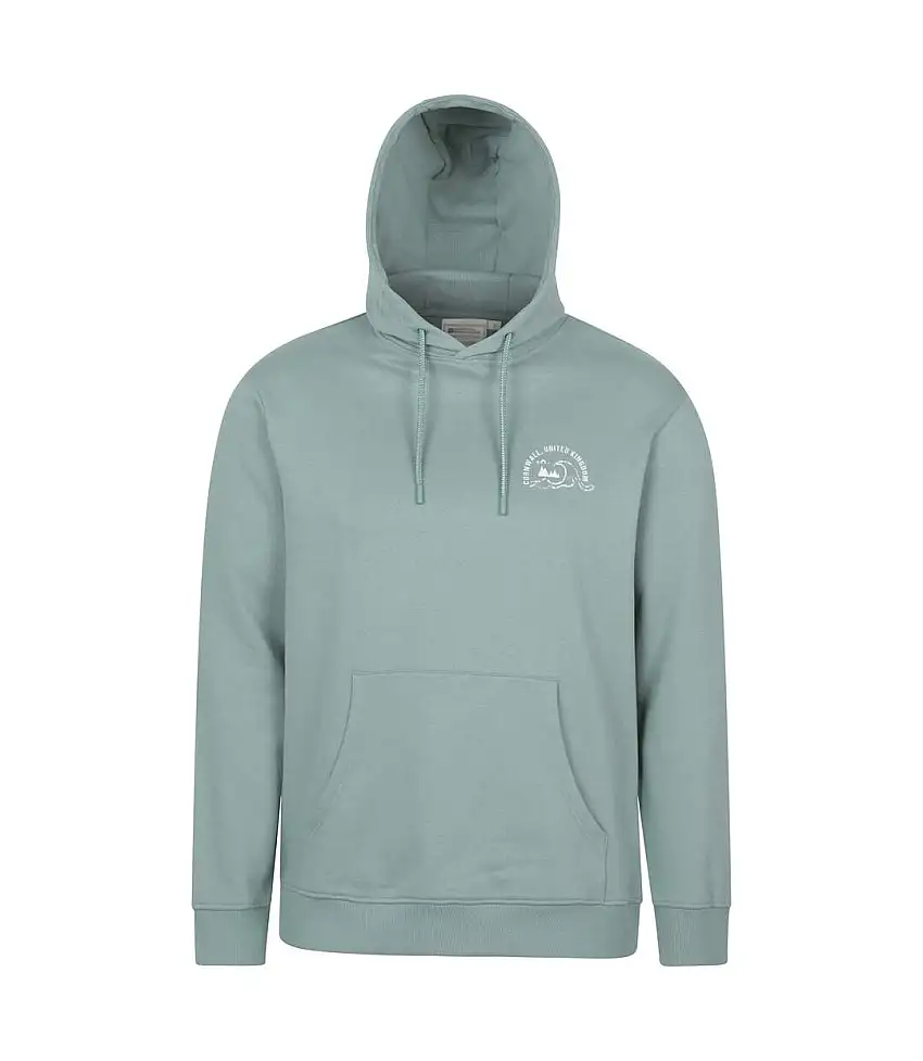 Mens Regional Cornwall Graphic Hoodie Light Khaki Mountain Warehouse