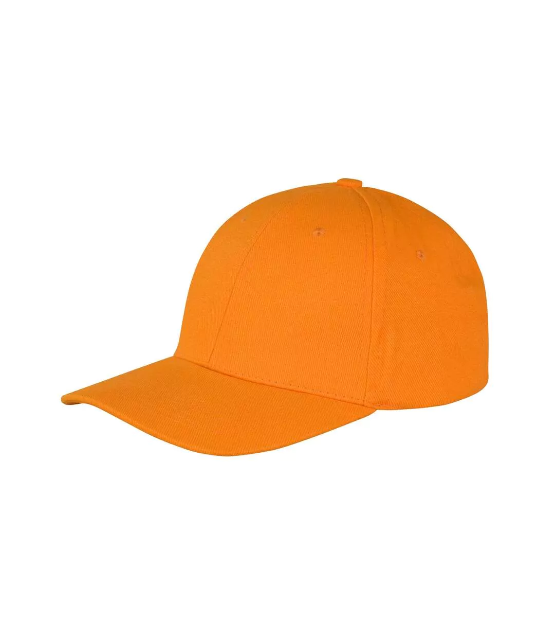 Memphis 6 Panel Brushed Cotton Low Profile Baseball Cap Orange Result Headwear