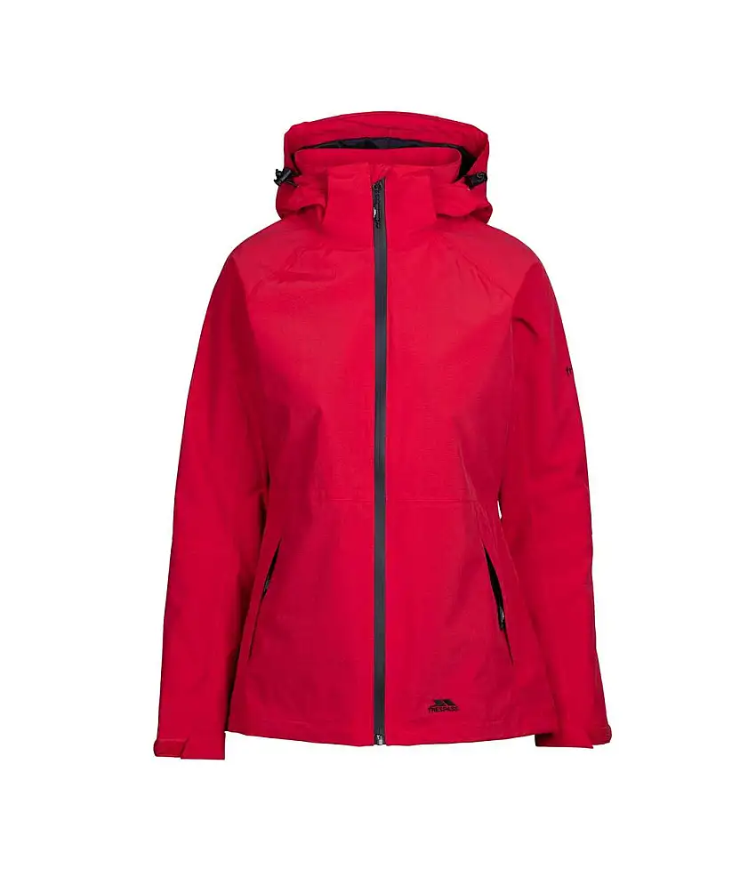 Womens/ladies Tilbury Tp75 Waterproof Jacket Red Trespass