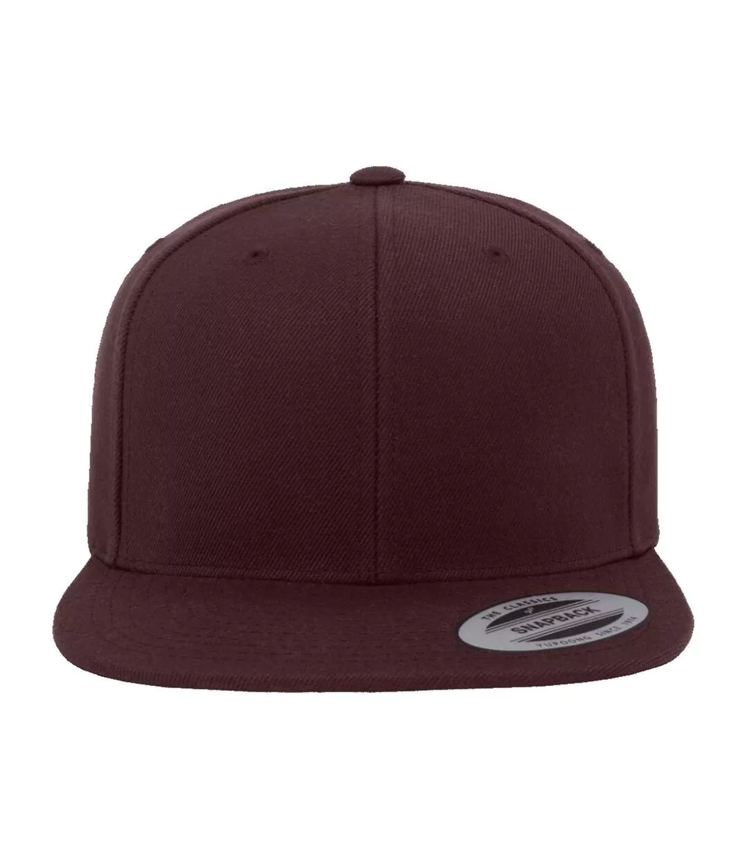 Yupoong Mens The Classic Premium Snapback Cap (Maroon/Maroon) - UTRW2886