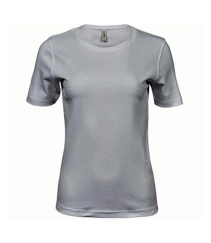Womens/ladies Interlock T-shirt White Tee Jays