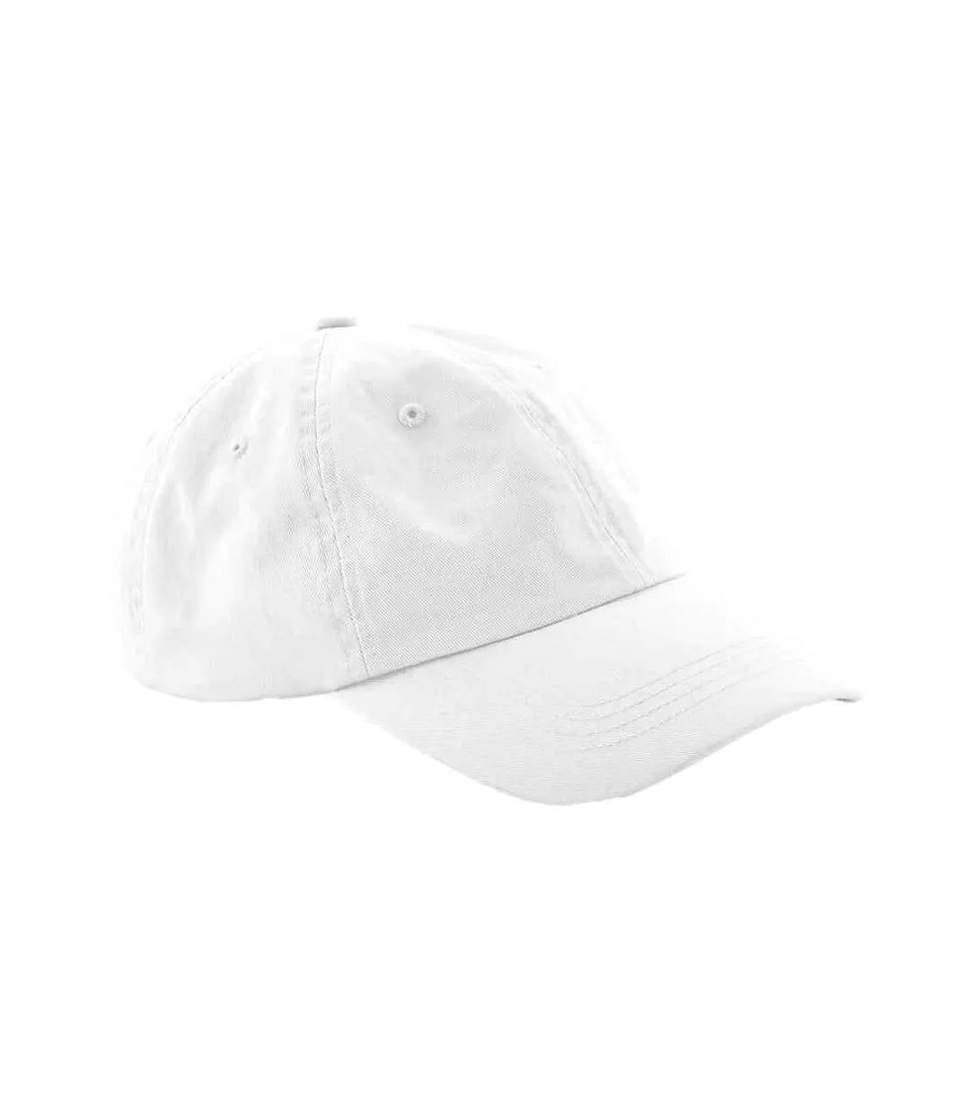 6 Panel Low Profile Cap White Beechfield