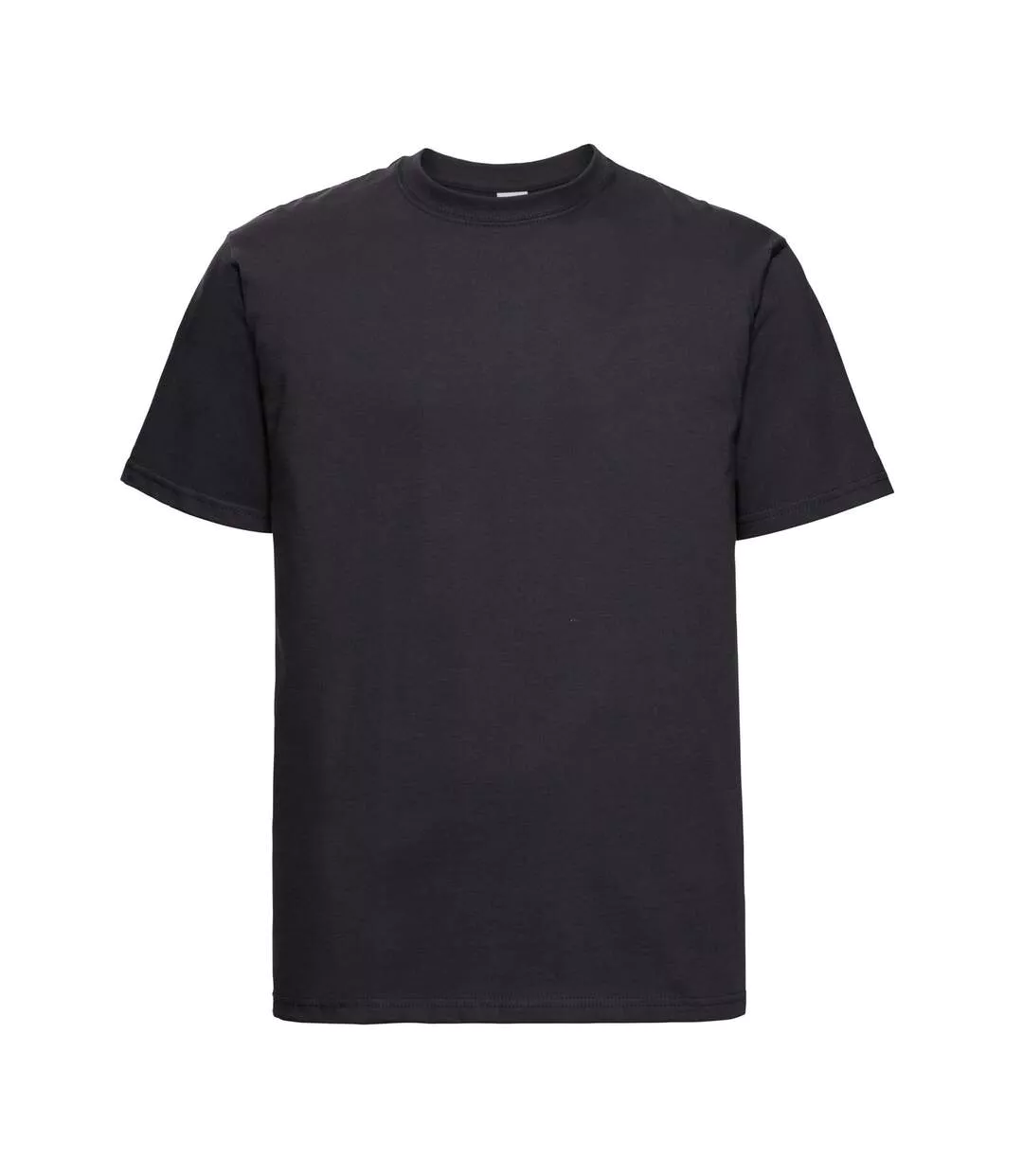 Mens Classic Combed Cotton Heavyweight T-shirt Black Russell