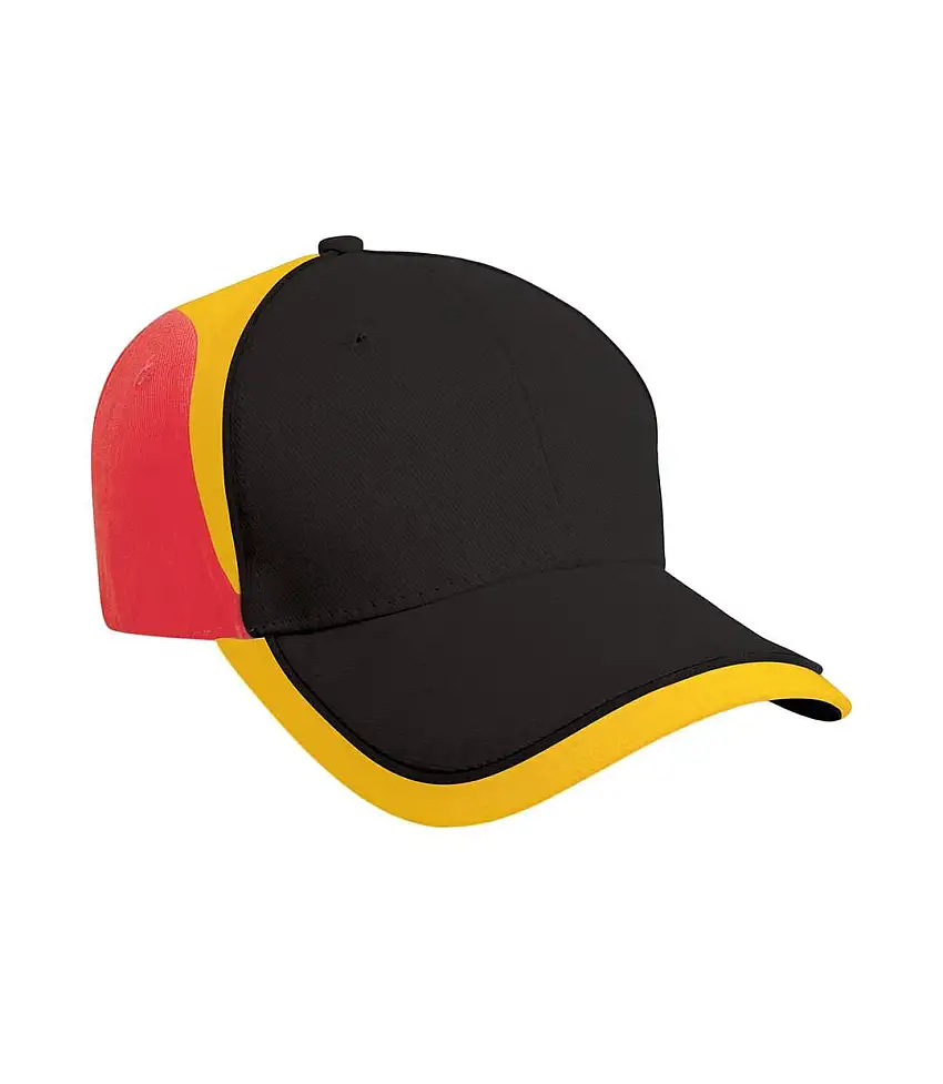 National Baseball Cap Black Red Result Headwear