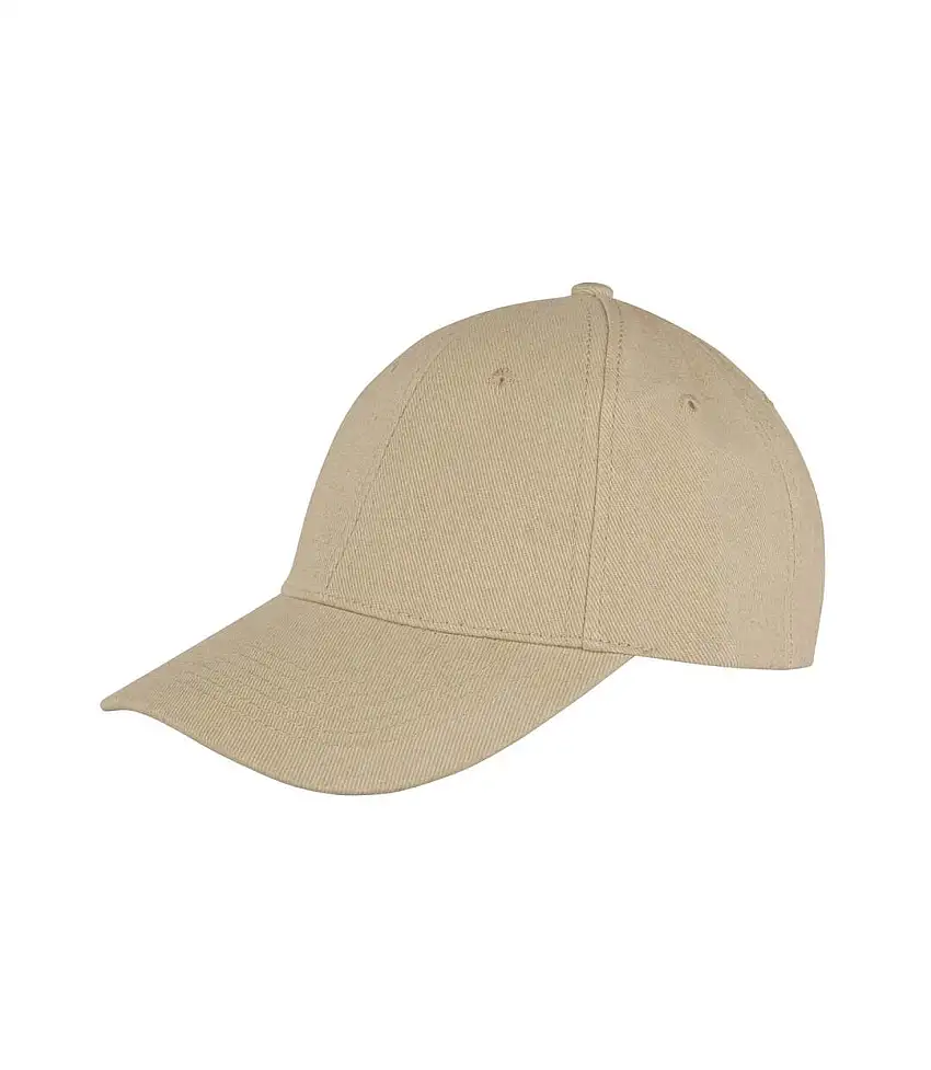 Memphis 6 Panel Brushed Cotton Low Profile Baseball Cap Khaki Result Headwear