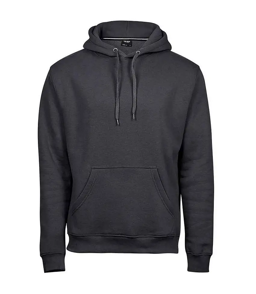 Mens Hooded Sweatshirt Dark Grey Tee Jays