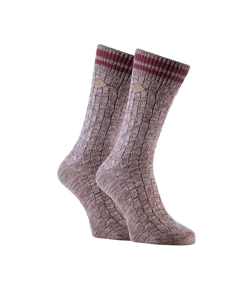 2 Pack Mens Thick Cotton Chunky Knitted formal Boot Socks
