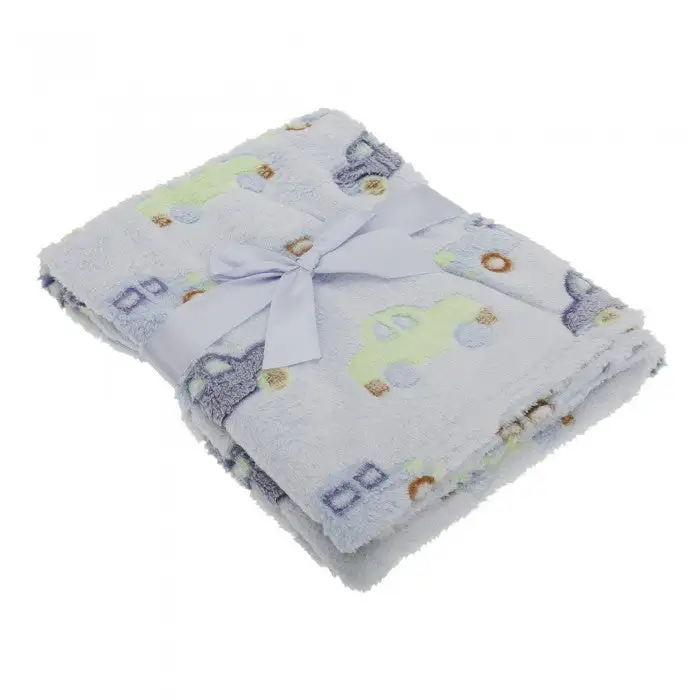 Baby Boys Car And Truck Supersoft Wrap Fleece Blanket