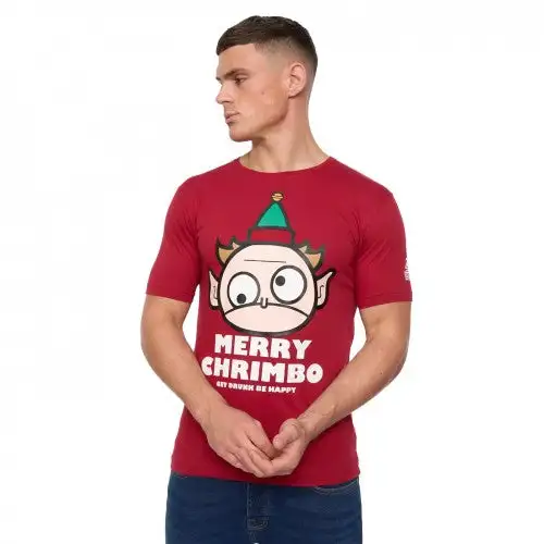 Xplicit Mens Drunk Elf Christmas T-Shirt
