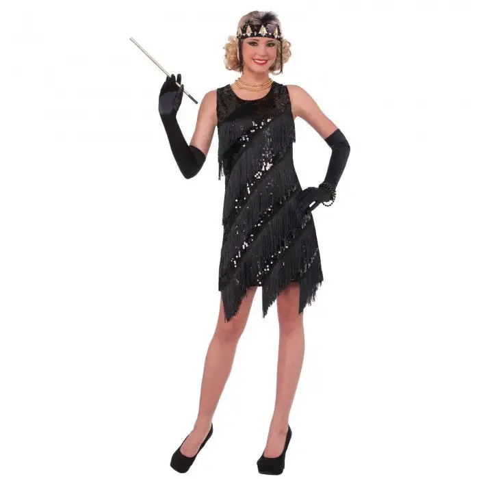 Bristol Novelty Womens/Ladies Midnight Dazzle Costume Dress
