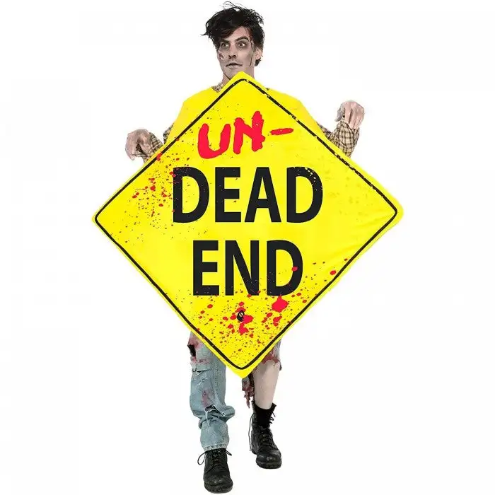 Bristol Novelty Unisex Adult Dead End Sign Costume
