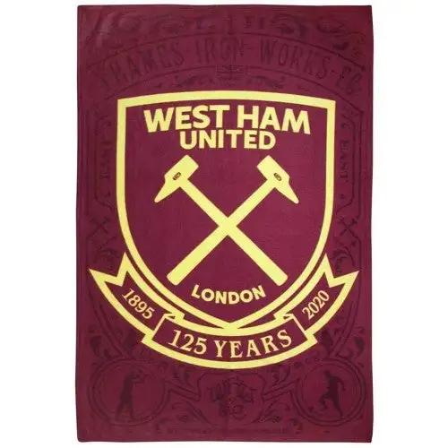 West Ham United FC 125 Years Fleece Blanket