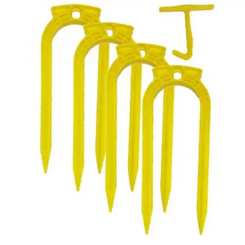 Carta Sport Plastic U-Shaped Football Ground Anchor (Pack of 4)