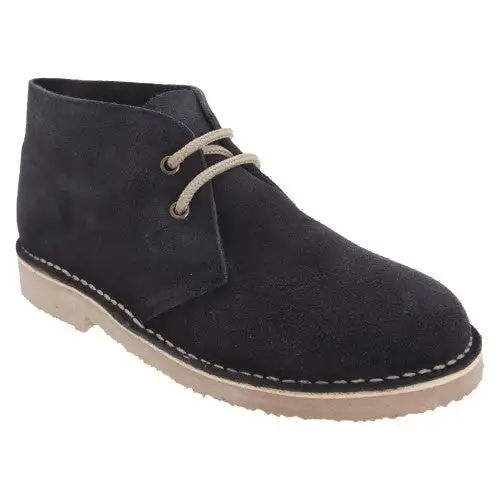 Roamers Adults Unisex Real Suede Unlined Desert Boots