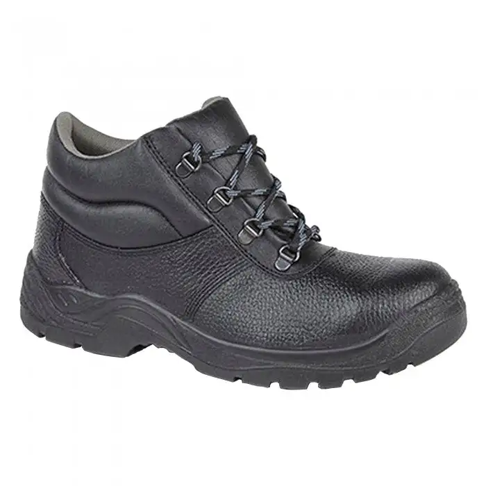 Grafters Mens Padded Collar D-Ring Chukka Safety Boots