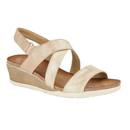 Cipriata Womens/Ladies Bina Crossover Wedge Sandal