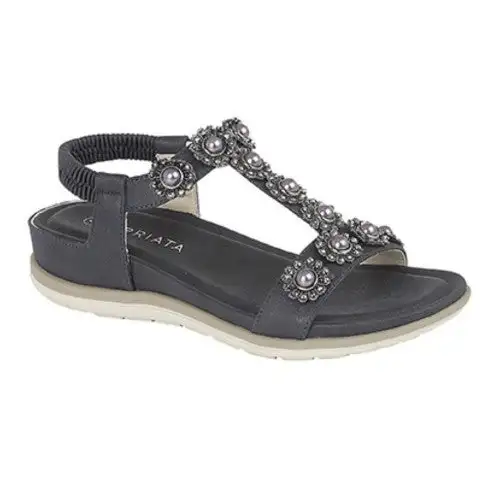 Cipriata Womens/Ladies Maida Jewelled Elastic Back Sandal