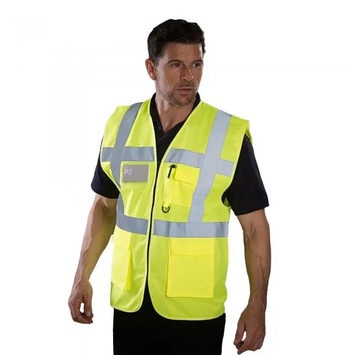 Grafters Unisex Safety Hi-Visibility Executive Waistcoat