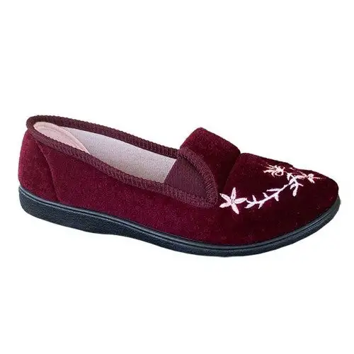 Zedzzz Womens/Ladies Gail Velour Slippers