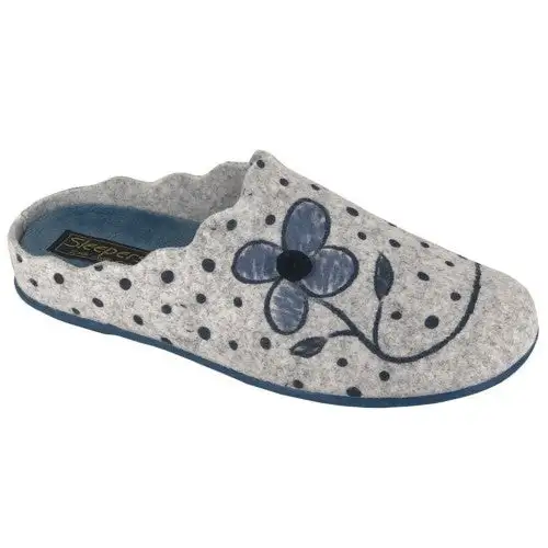 Sleepers Womens/Ladies Flower Felt Slippers