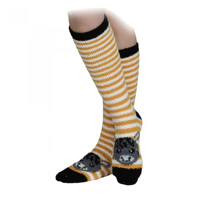 Aubrion Childrens/Kids Horse Fluffy Knee High Socks