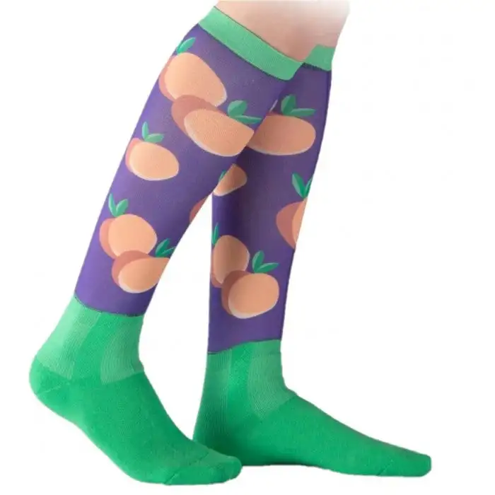 Aubrion Childrens/Kids Hyde Park Peach Knee High Socks