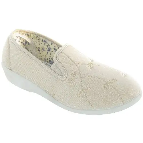 Mirak Bessie Twin Gusset Canvas Slip-on / Womens Shoes