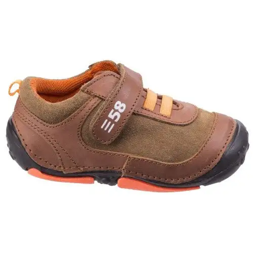 Hush Puppies Childrens/Boys Harry Touch Fastening Leather Trainers