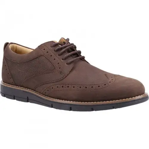 Hush Puppies Mens Elon Lace Leather Brogues