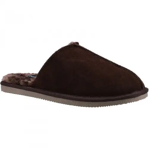 Hush Puppies Mens Coady Suede Slippers