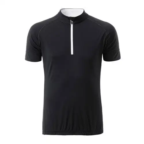 James and Nicholson Mens Half Zip Bike T-Shirt
