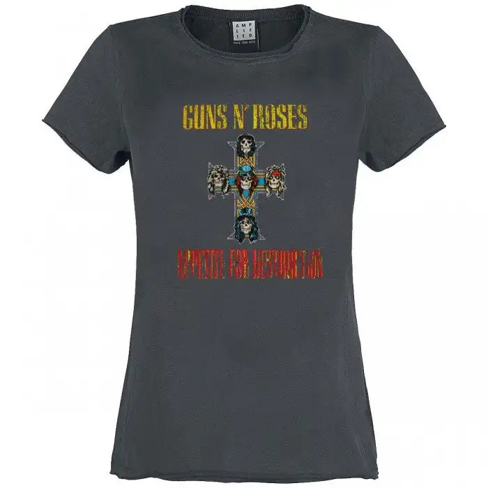 Amplified Womens/Ladies Appetite For Destruction Guns N Roses T-Shirt