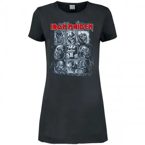 Amplified Womens/Ladies 9 Eddies Iron Maiden T-Shirt Dress