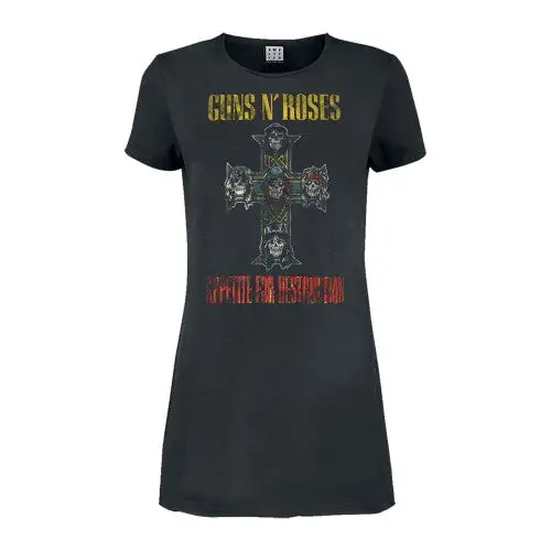 Amplified Womens/Ladies Appetite For Destruction Guns N Roses T-Shirt Dress