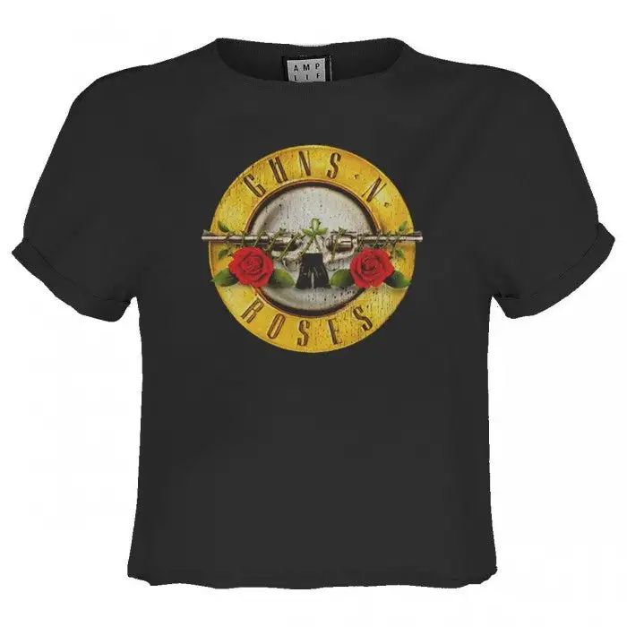 Amplified Womens/Ladies Bullet Guns N Roses Crop Top