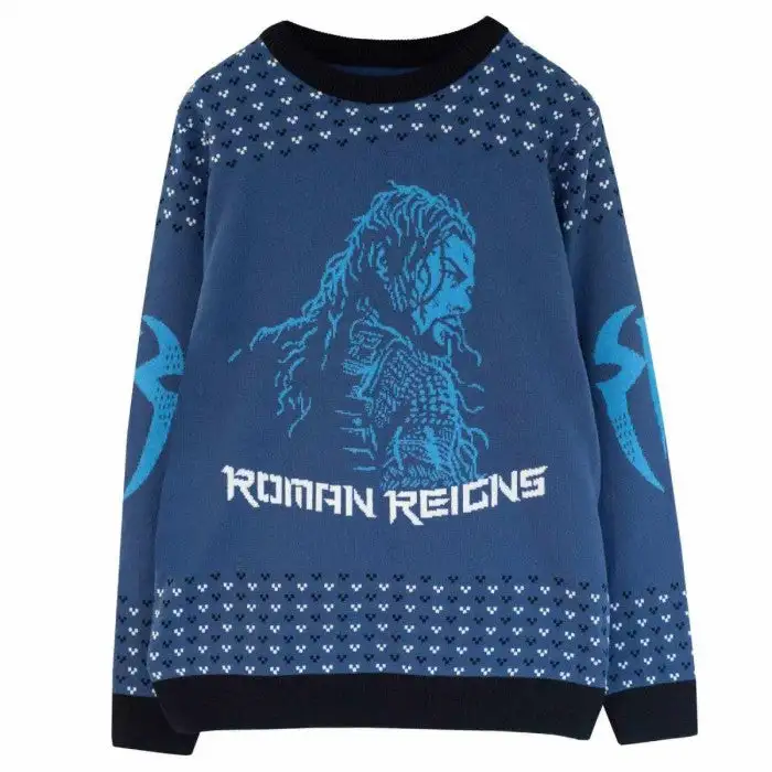 WWE Unisex Adult Roman Reigns Knitted Jumper