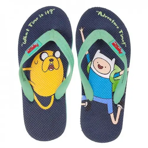 Adventure Time Childrens/Kids Jake And Finn Flip Flops