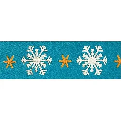 Anniversary House Ribbon Snowflake Cake Decoration