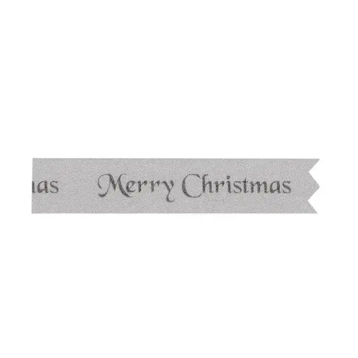 Anniversary House Merry Christmas Text Christmas Ribbon