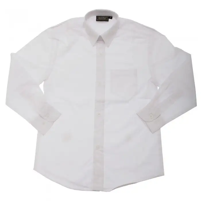 Boys/Childrens Long Sleeved School Shirt
