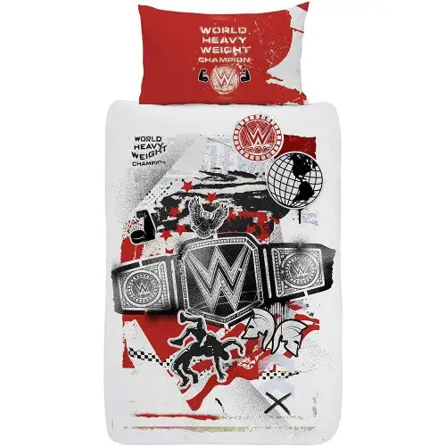 WWE WHW Champion Reversible Duvet Cover Set