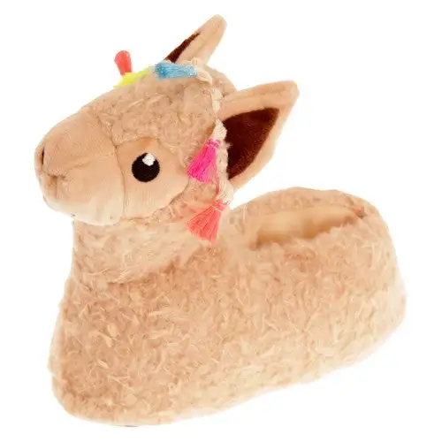 Slumberzzz Childrens/Kids Llama Slippers