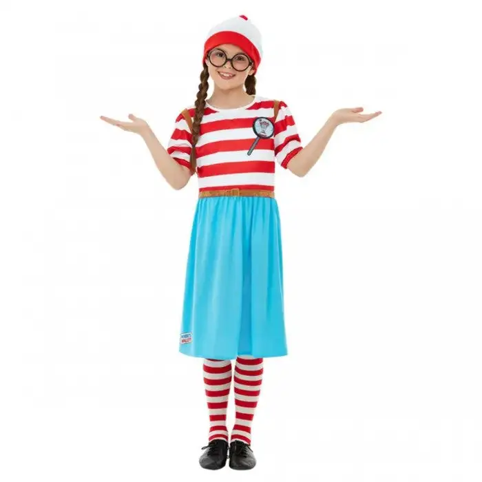 Wheres Wally? Girls Deluxe Wenda Costume Set